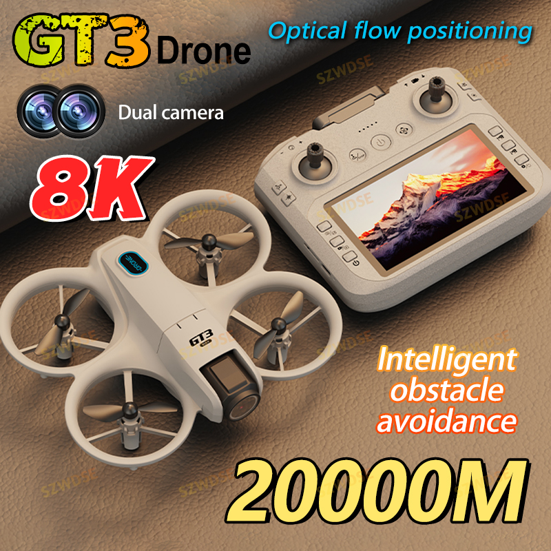 Drone Rc Remote - New GT3 With Screen Mini Drone