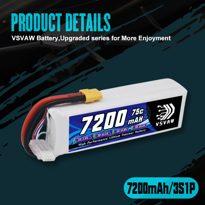 VSVAW 3S Lipo Battery 11.1V 72 - Drone Rc Truck recensione e prezzo