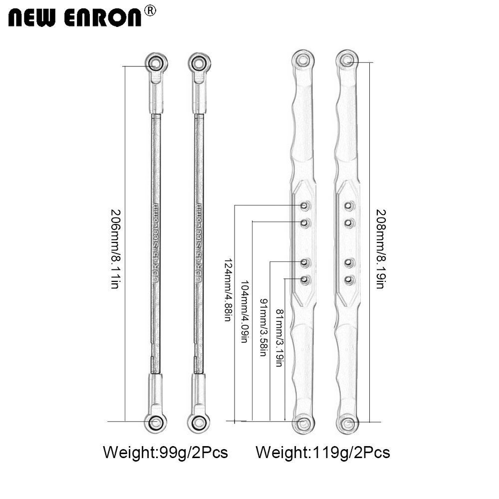 NEW ENRON Aluminum Alloy Rear  - Rc Suspension Arm recensione e prezzo