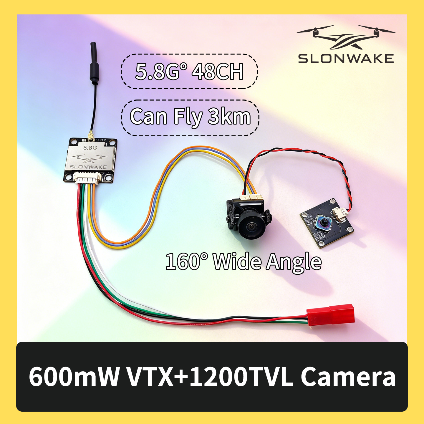 SLONWAKE 5.8G 600mW 7-24V FPV  - Drone Rc Car recensione e prezzo