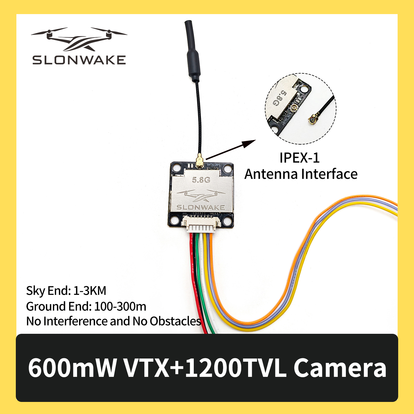 SLONWAKE 5.8G 600mW 7-24V FPV  - Drone Rc Car recensione e prezzo