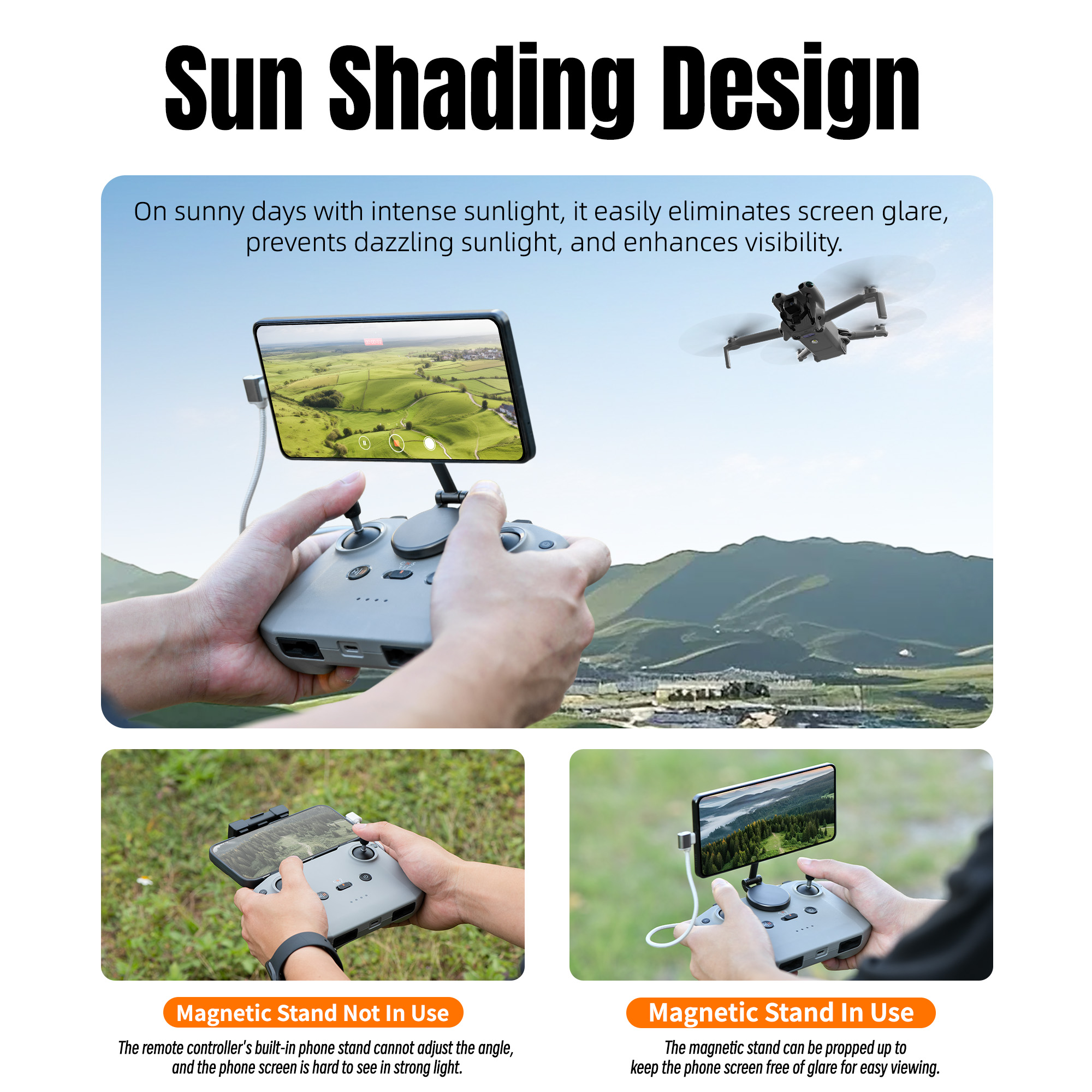 Adjustable Magnetic Phone Stan - Drone Dji Rc Pro recensione e prezzo