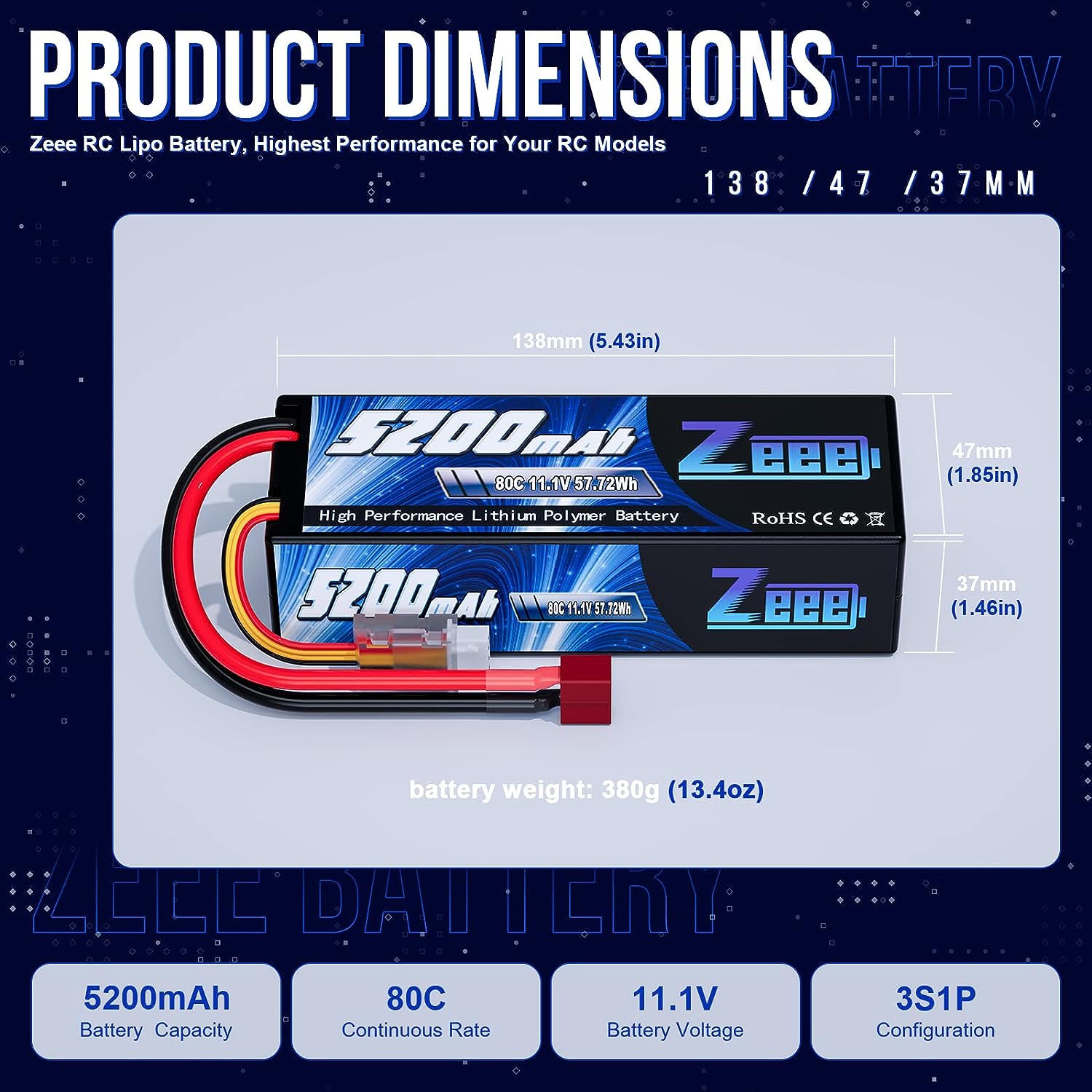 1/2pcs Zeee 3S 5200mAh Lipo Ba - Drone Rc Truck recensione e prezzo