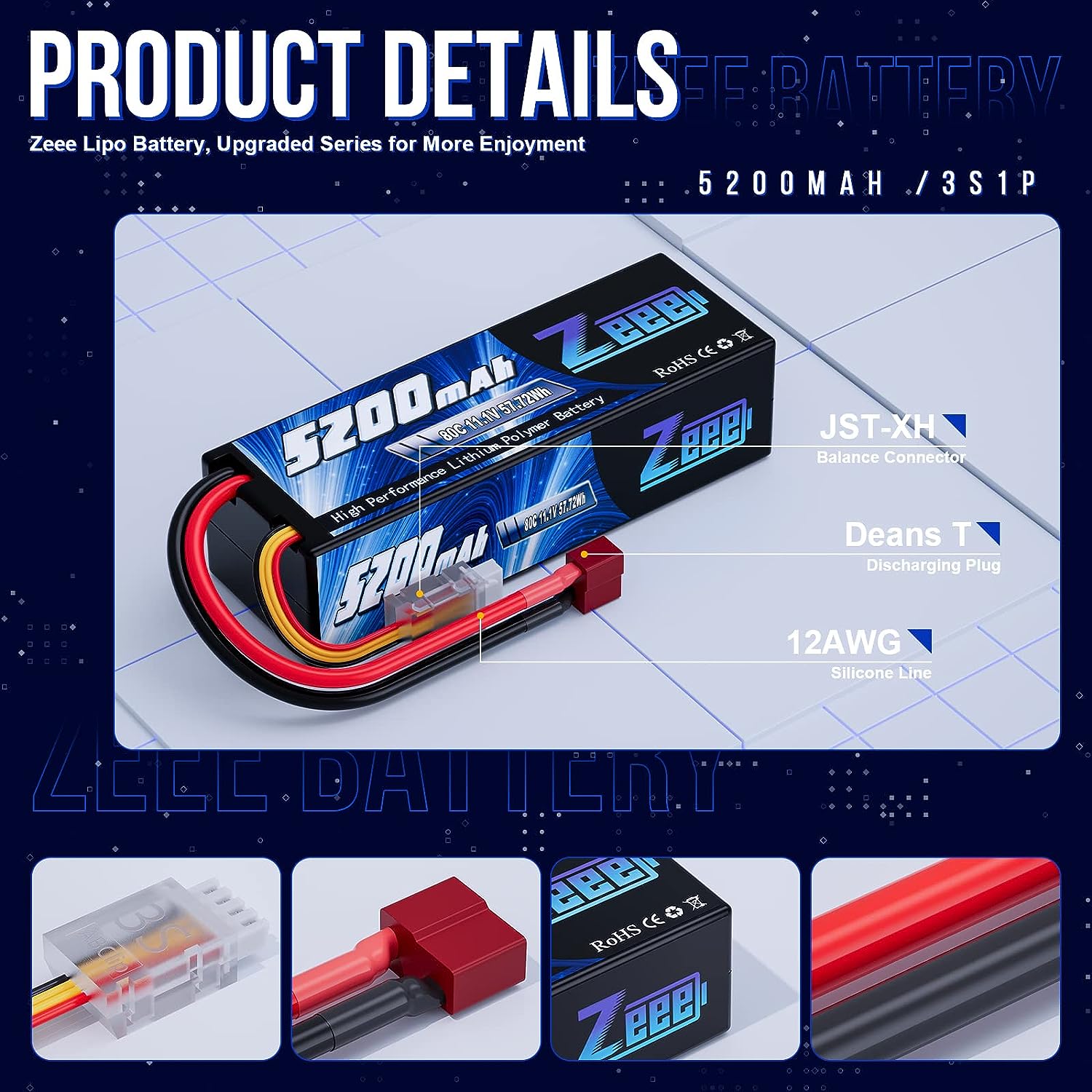 1/2pcs Zeee 3S 5200mAh Lipo Ba - Drone Rc Truck recensione e prezzo