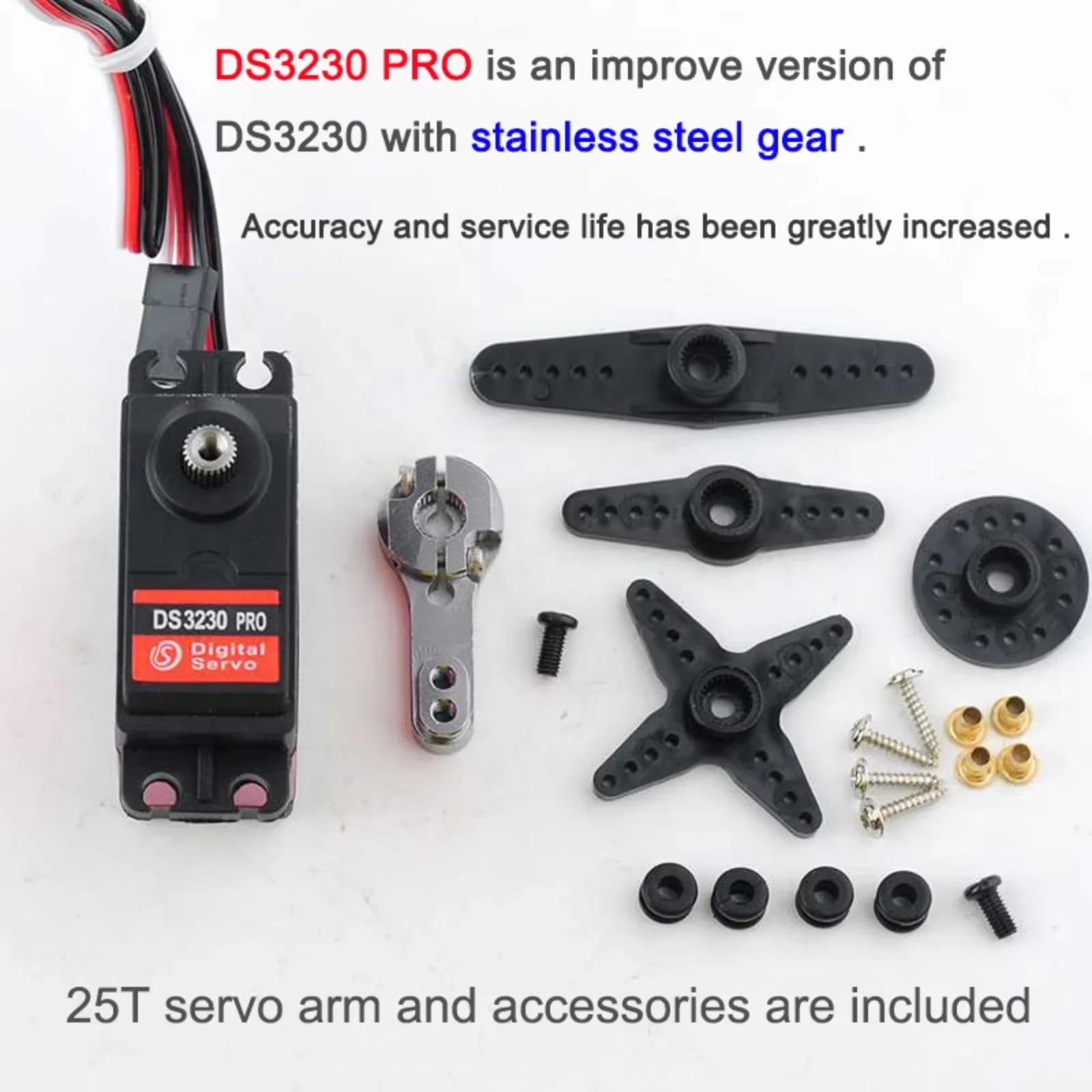 4Pcs DS3230PRO 30KG Digital Se - Drone Rc Car recensione e prezzo