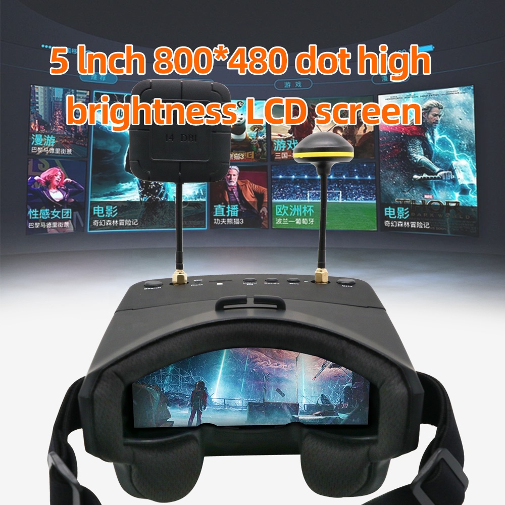 EV800D 5.8G 40CH 5 Inch 800*48 - Fpv Goggles Headset recensione e prezzo
