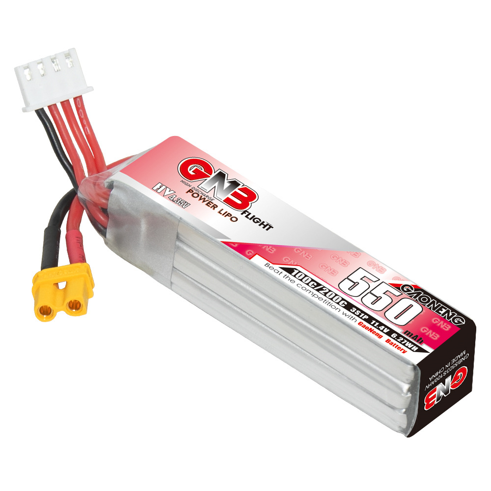 GNB HV 11.4V 550mAh 100C/200C  - Dron Rc Quadcopter recensione e prezzo