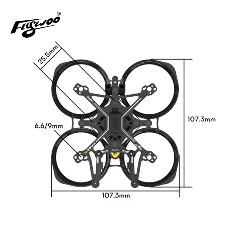 Flywoo Flylens 75 Frame Kit 1. - Quadcopter Frame recensione e prezzo