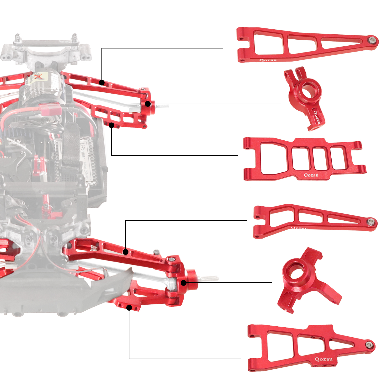 HBX 901 901A 903 905 905A Meta - Rc Suspension Arm recensione e prezzo