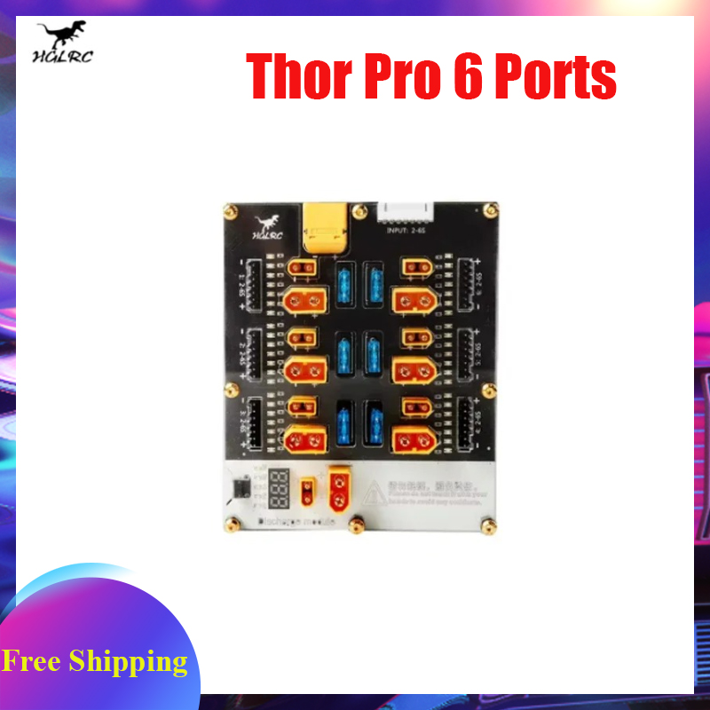 HGLRC Thor Pro 6 Ports Battery - Lipo Parallel Charging Board recensione e prezzo