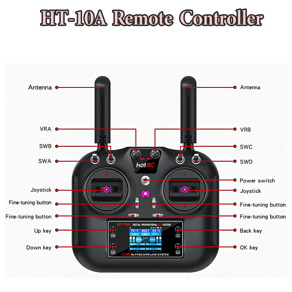 Hotrc HT-10A 2.4G 10CH Transmi - Drone Rc Car recensione e prezzo