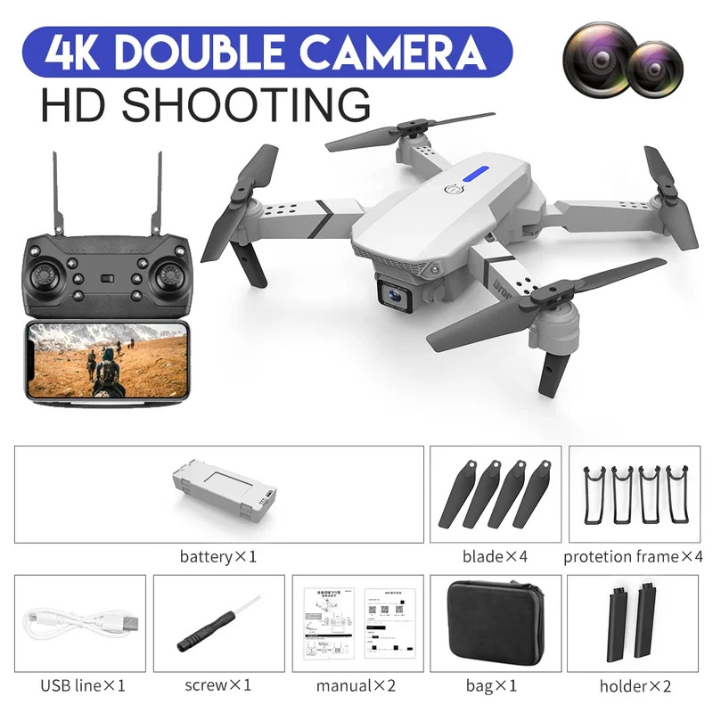 E88 ProIntelligent Folding Dro - Rc Drone E88 recensione e prezzo