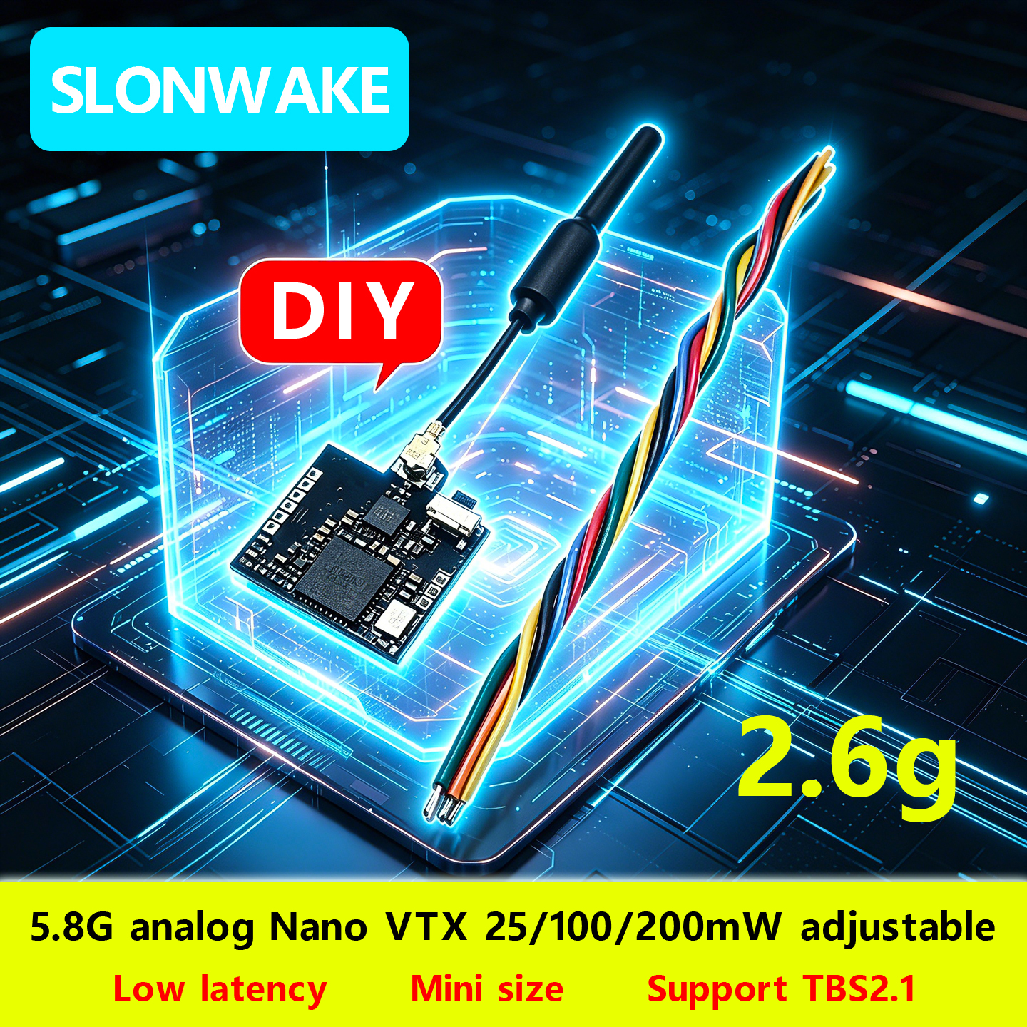 SLONWAKE Nano 5.8G 48CH 200mW  - Drone Rc Remote recensione e prezzo