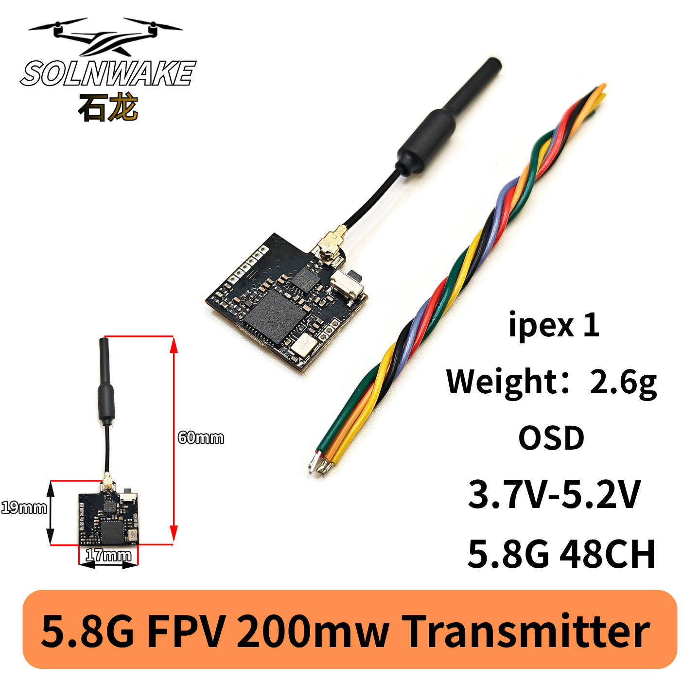 SLONWAKE Nano 5.8G 48CH 200mW  - Drone Rc Remote recensione e prezzo