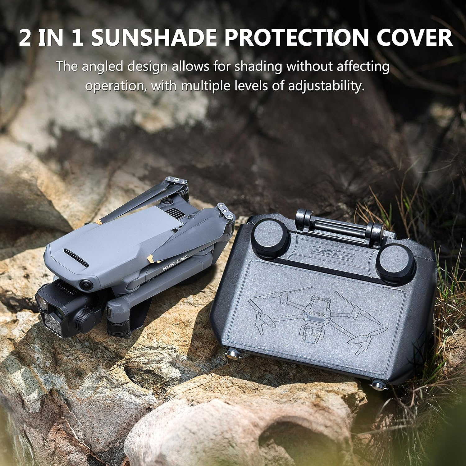 2-in-1 Sun Hood & Joystick Cov - Drone Dji Rc Pro recensione e prezzo