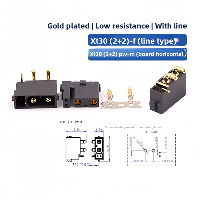 XT30(2+2) XT30PB/PW(2+2) Male  - Drone Rc Signal recensione e prezzo