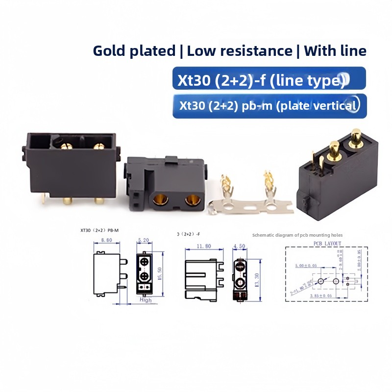 XT30(2+2) XT30PB/PW(2+2) Male  - Drone Rc Signal recensione e prezzo