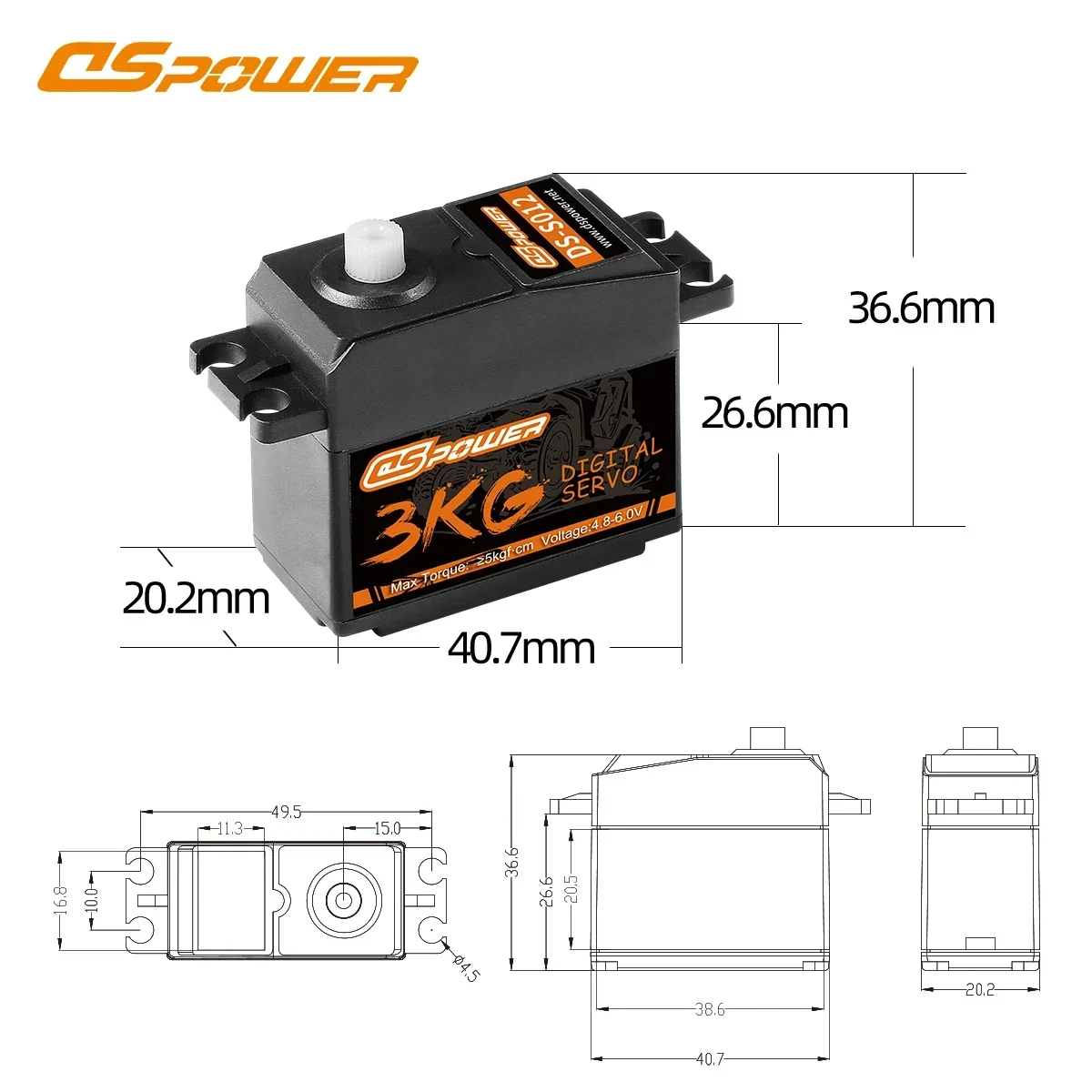 DSpower 3KG Plastic Gear Water - Drone Rc Car recensione e prezzo