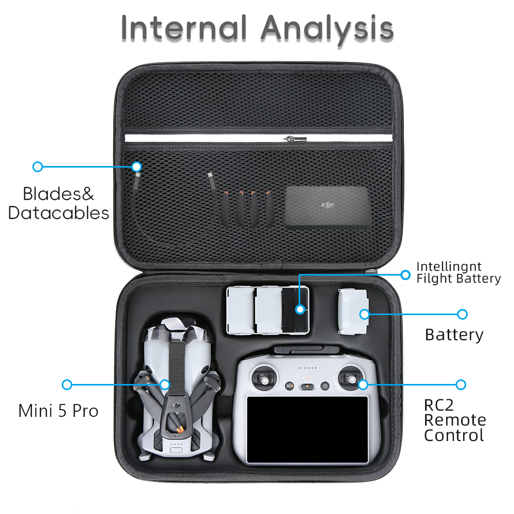 for Mini 5 Pro Case Large Capa - Drone Dji Rc N3 recensione e prezzo