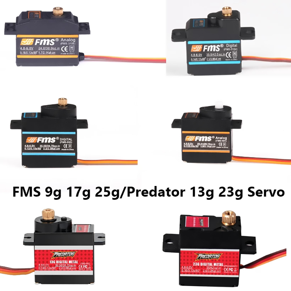FMS Servo 9g 17g 25g 13g 23g P - Drone Avion Rc recensione e prezzo