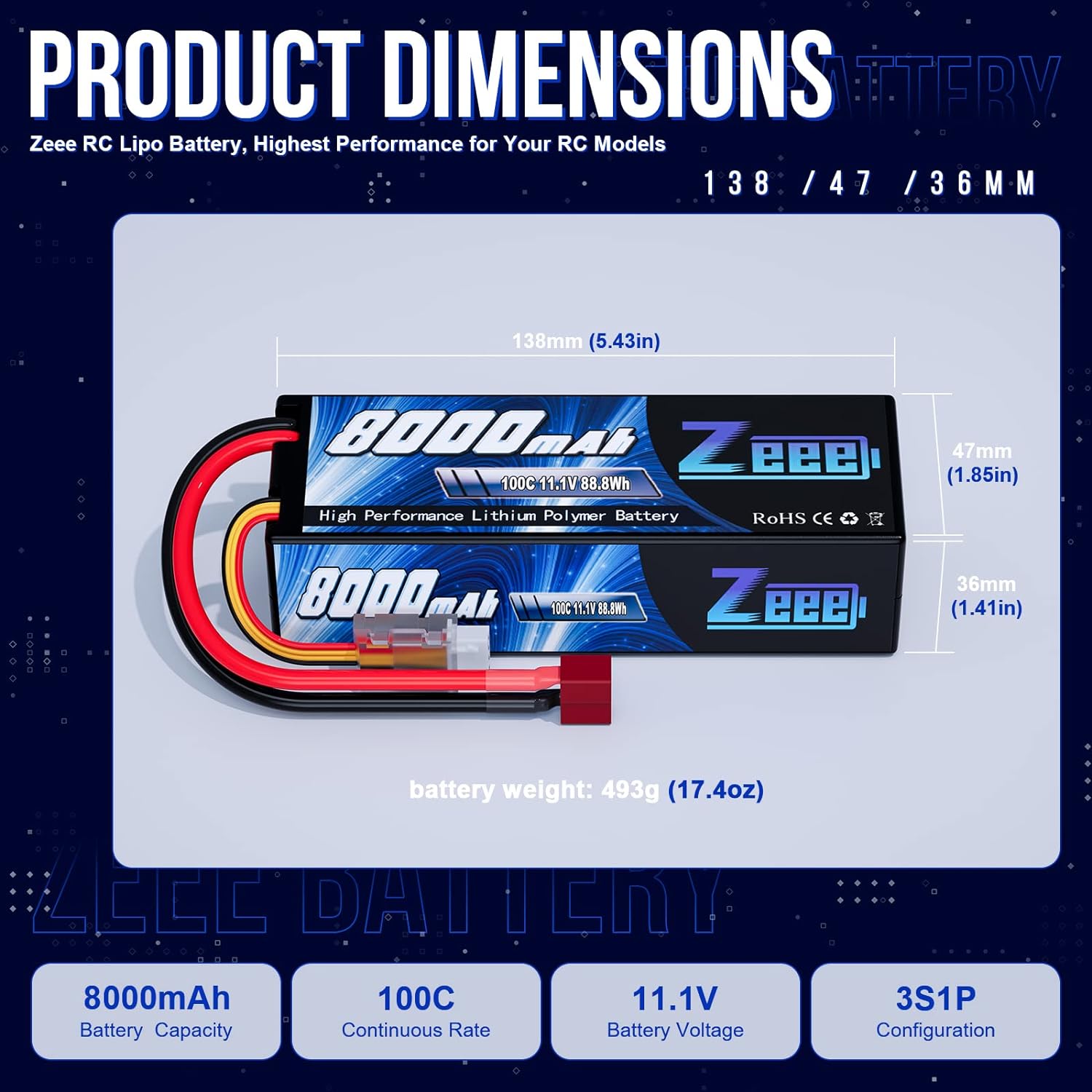 Zeee Lipo 3S 8000mAh Battery 1 - Drone Rc Truck recensione e prezzo