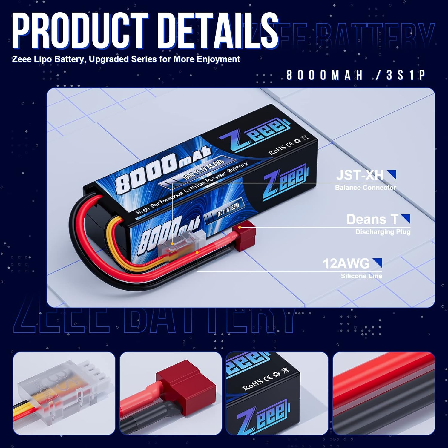 Zeee Lipo 3S 8000mAh Battery 1 - Drone Rc Truck recensione e prezzo