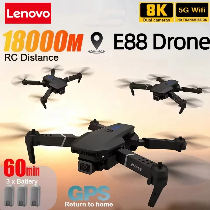 Lenovo New E88 Pro WIFI FPV Dr - Rc Drone E88 recensione e prezzo