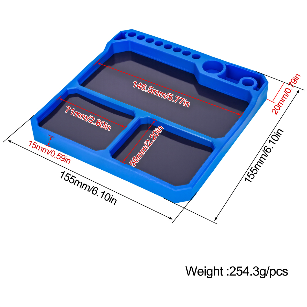 1Pcs Silicone Parts Tray with  - Drone Rc Car recensione e prezzo