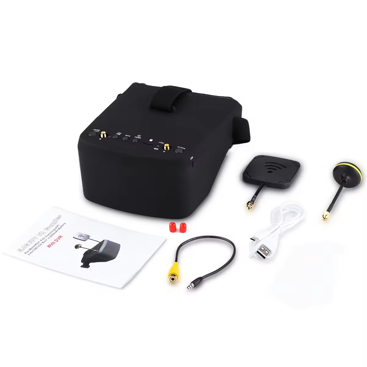 5.8G 40CH FPV Goggles 5 Inch 8 - Fpv Goggles Headset recensione e prezzo
