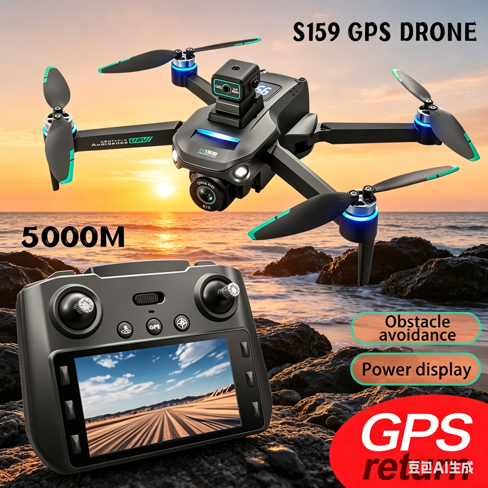 S159 GPS Drone 4K Profesional  - Drone Rc Helicopter With Camera recensione e prezzo