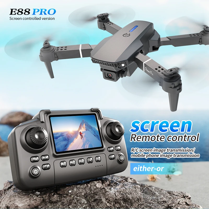 E88 PRO Drone with screen 4K H - Rc Drone E88 recensione e prezzo