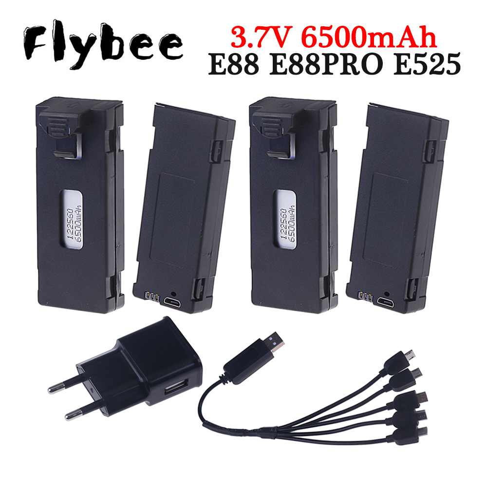 Rechargeable 3.7V 6500mAh Batt - Rc Drone E88 recensione e prezzo